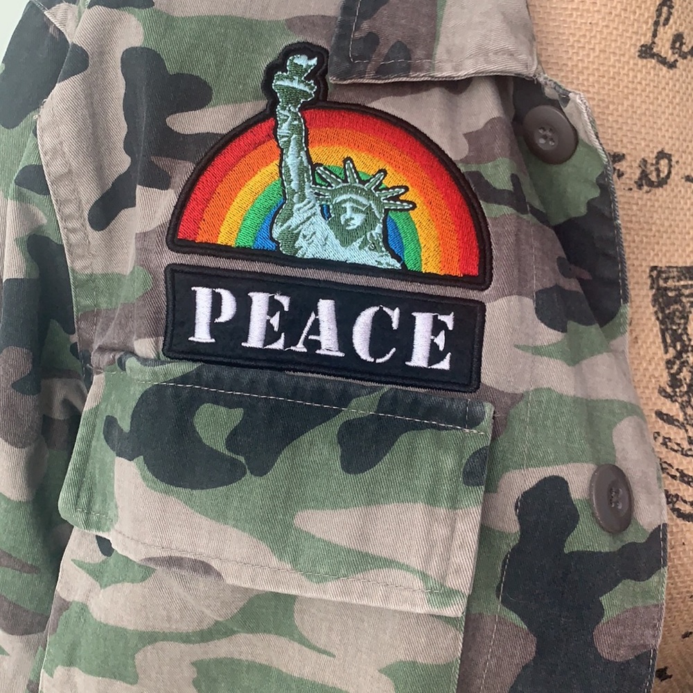 Rail Militay Camo & Peace-Loving Insignia